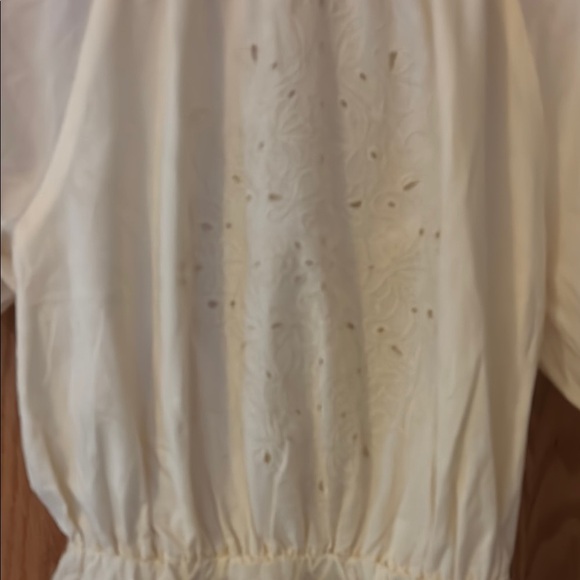 Pamela Love Rent the Runway Cotton Elegant Cream Midi Dress medium - Picture 6 of 9